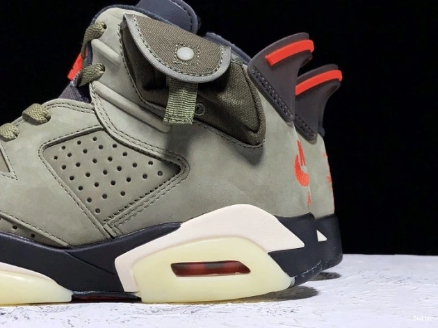 Bmlin Shoes Air Olive Jordan Travis 6 CN1084-200 Scott Medium x 0818